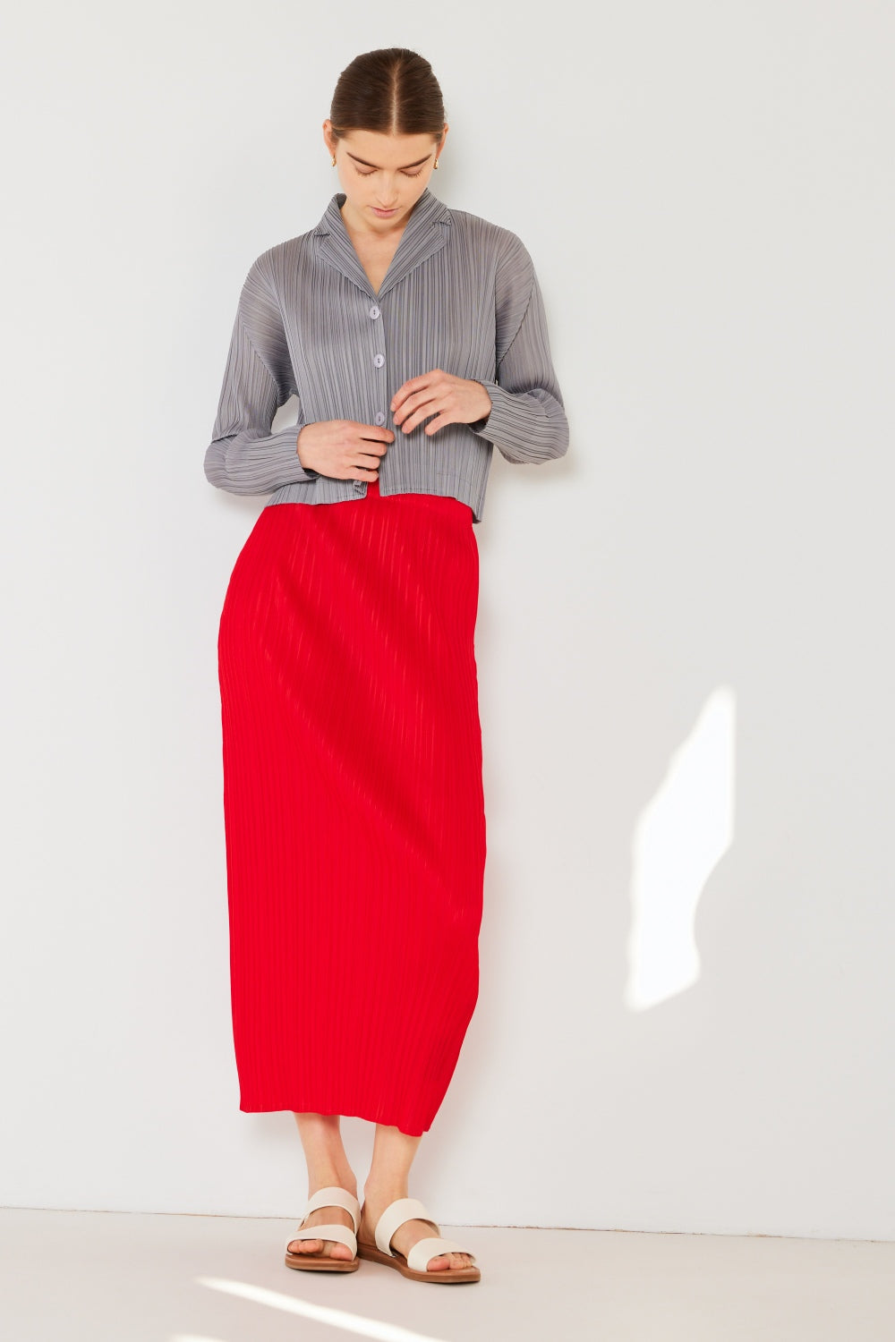 Marina West Swim Pleated Midi Pencil Skirt - Elegant & Versatile Fashion