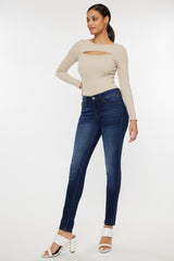 Kancan Mid Rise Gradient Skinny Jeans - Trendy and Stylish Denim