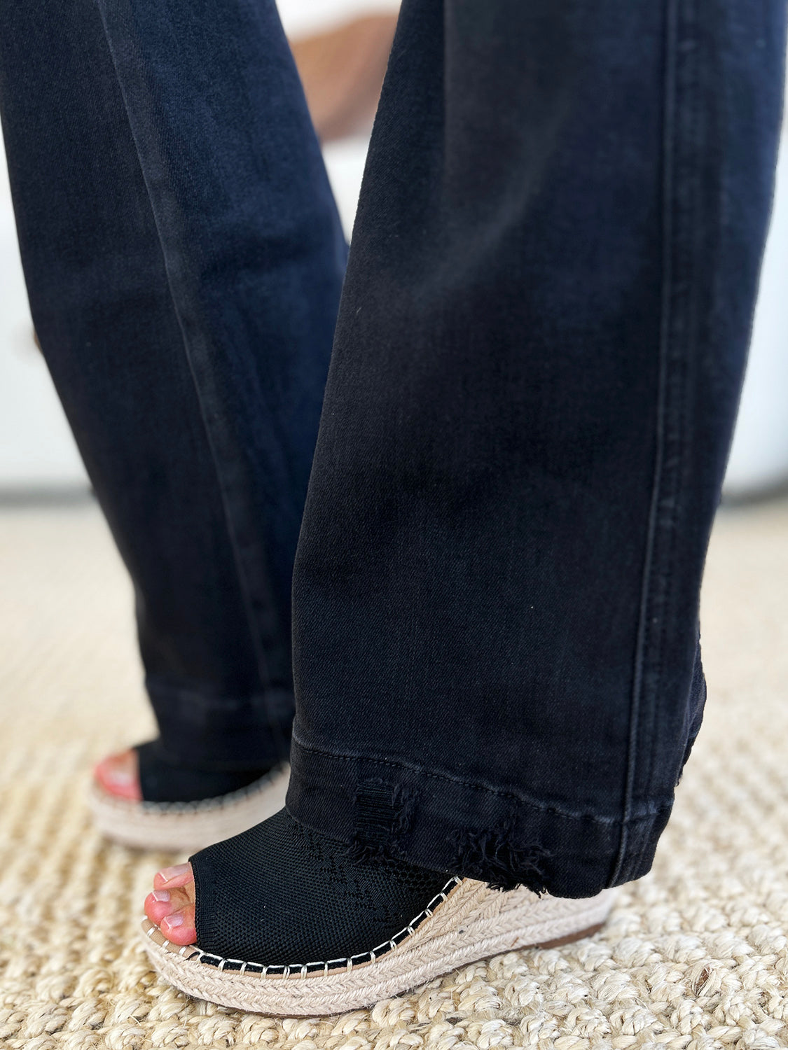 Judy Blue Full Size High Waist Distressed Flare Jeans - Vintage Style & Comfort