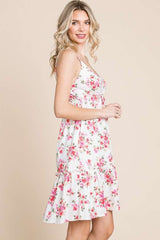 Culture Code Floral Frill Cami Dress - Feminine & Versatile