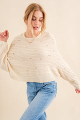 Cozy Dolman Sleeves Sweater by And The Why - Trendy & Comfortable
