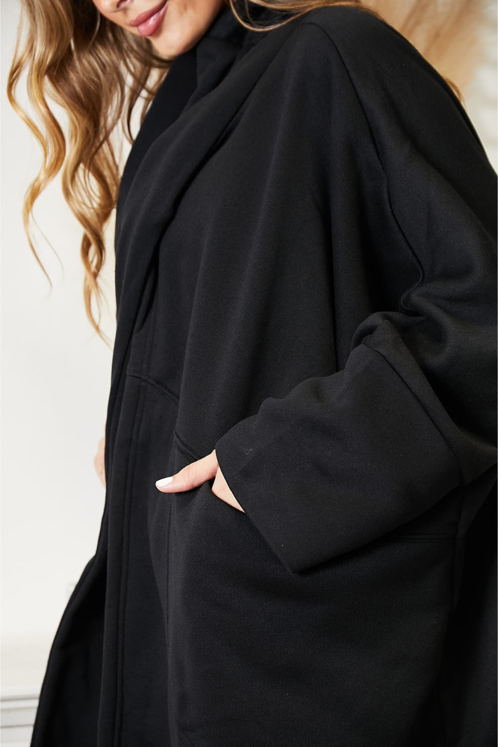 HEYSON Women's Full Size Cardigan with Elegant Scarf Design - Versatile & Stylish