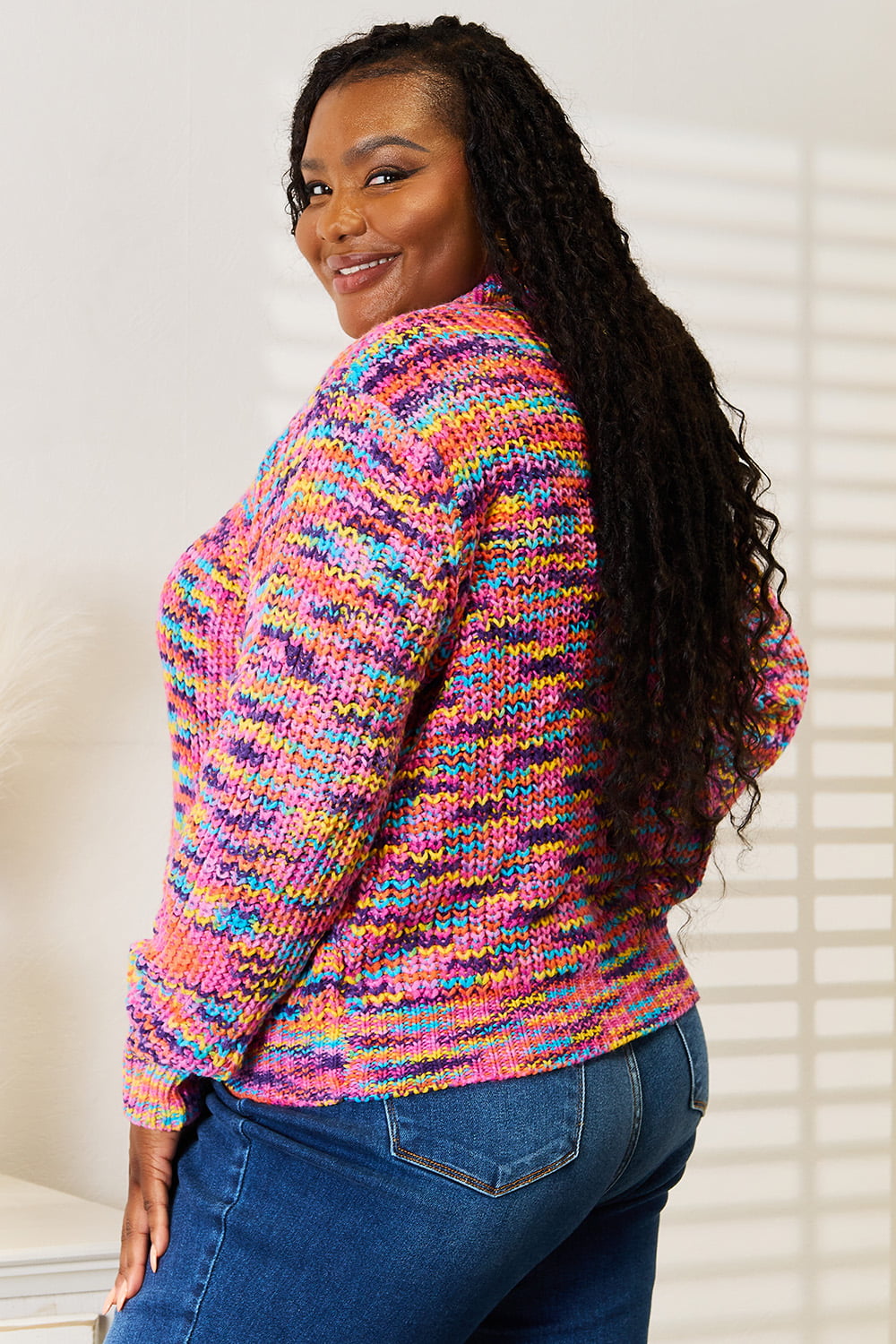 Woven Right Women's V-Neck Long Sleeve Cardigan - Chic Layering Essential