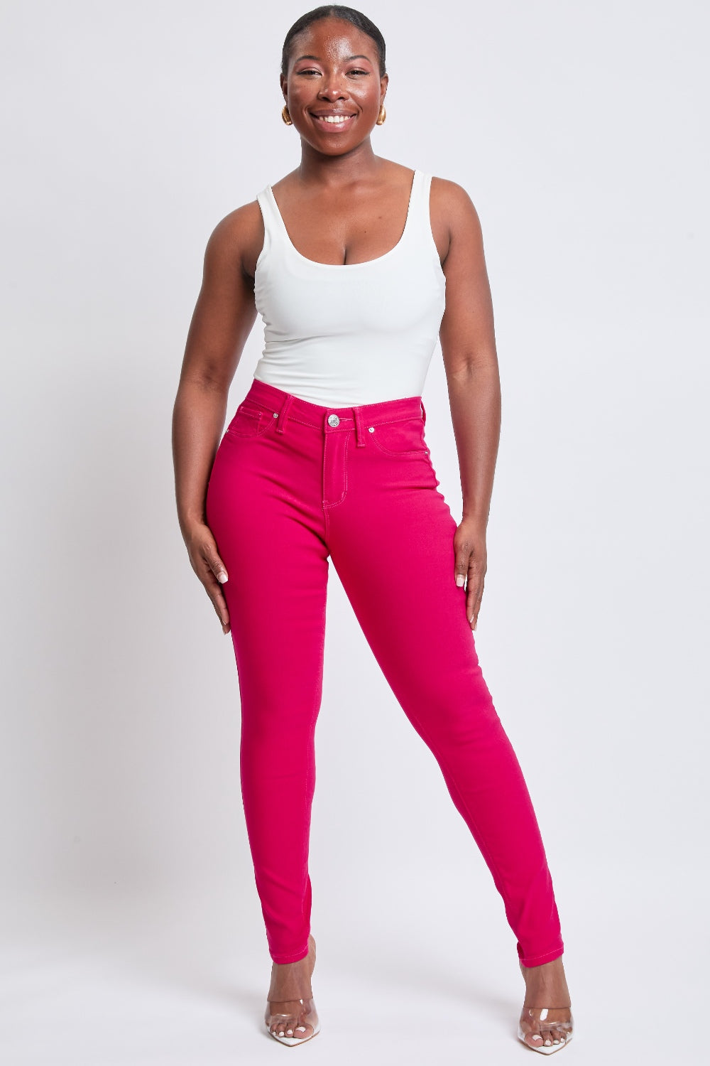 YMI Jeanswear Hyperstretch Mid-Rise Skinny Jeans - Ultimate Comfort & Style