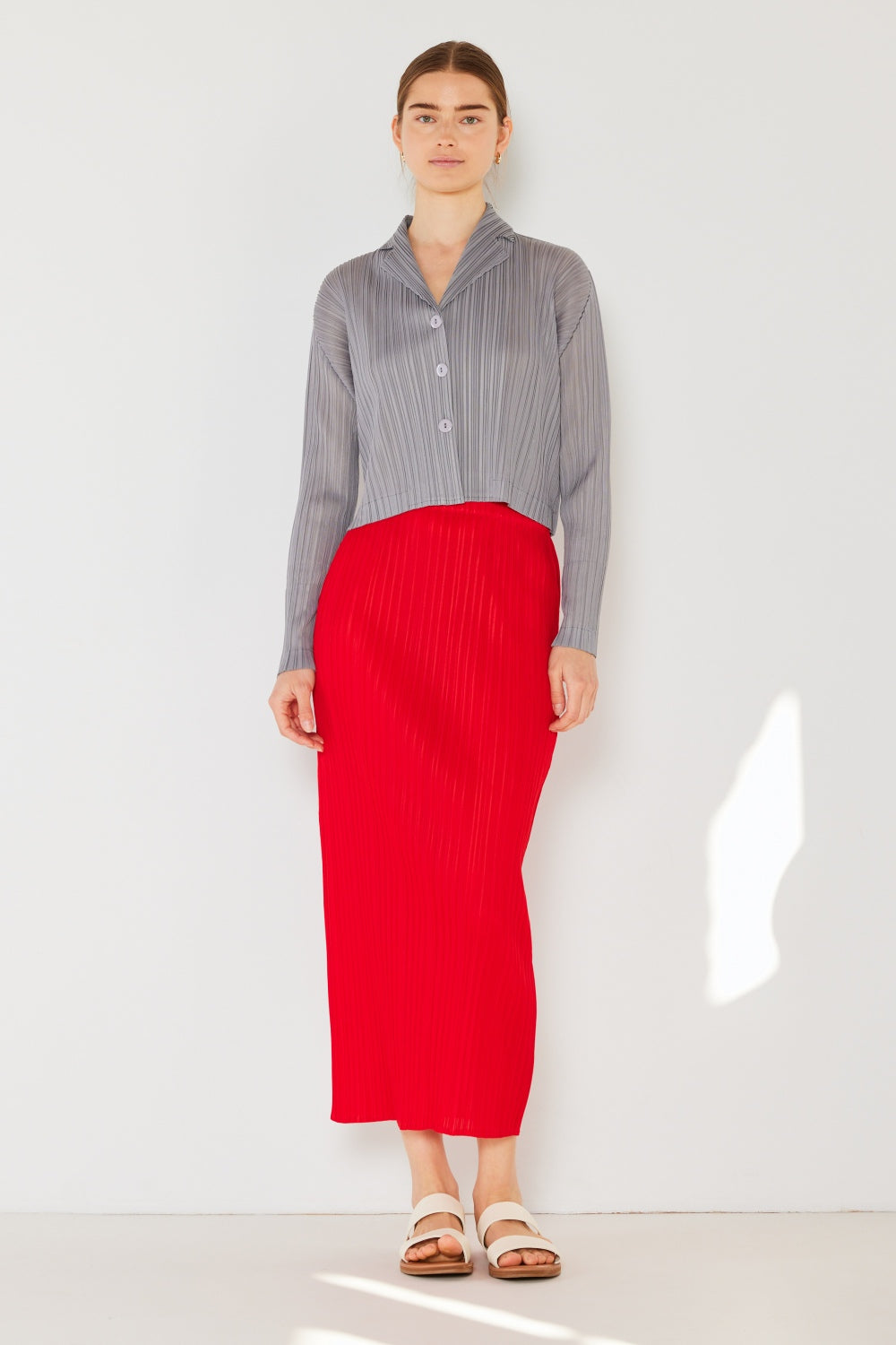 Marina West Swim Pleated Midi Pencil Skirt - Elegant & Versatile Fashion