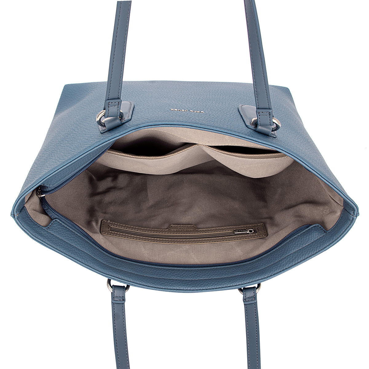 David Jones Medium PU Leather Tote Bag - Stylish & Durable Handbag for Everyday Use