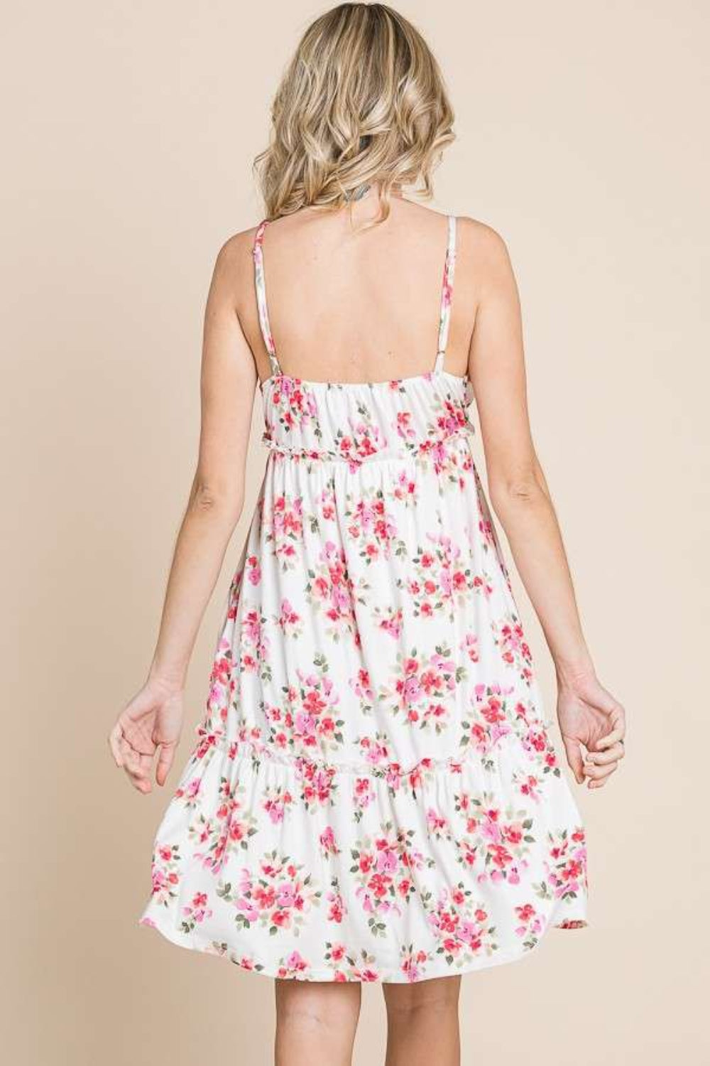 Culture Code Floral Frill Cami Dress - Feminine & Versatile
