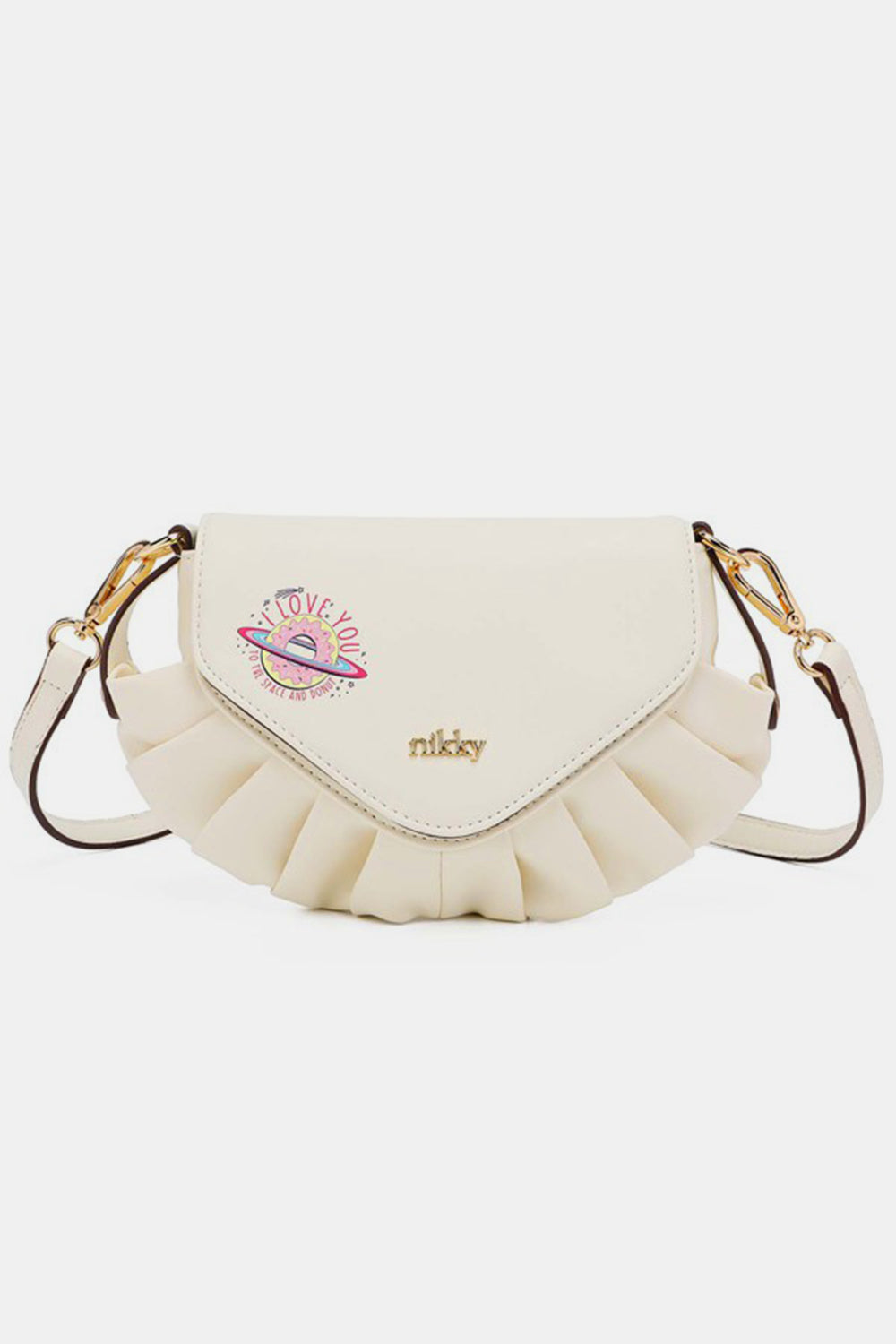 Nicole Lee USA Graphic Crossbody Bag - Trendy Eco-Leather Fashion Accessory
