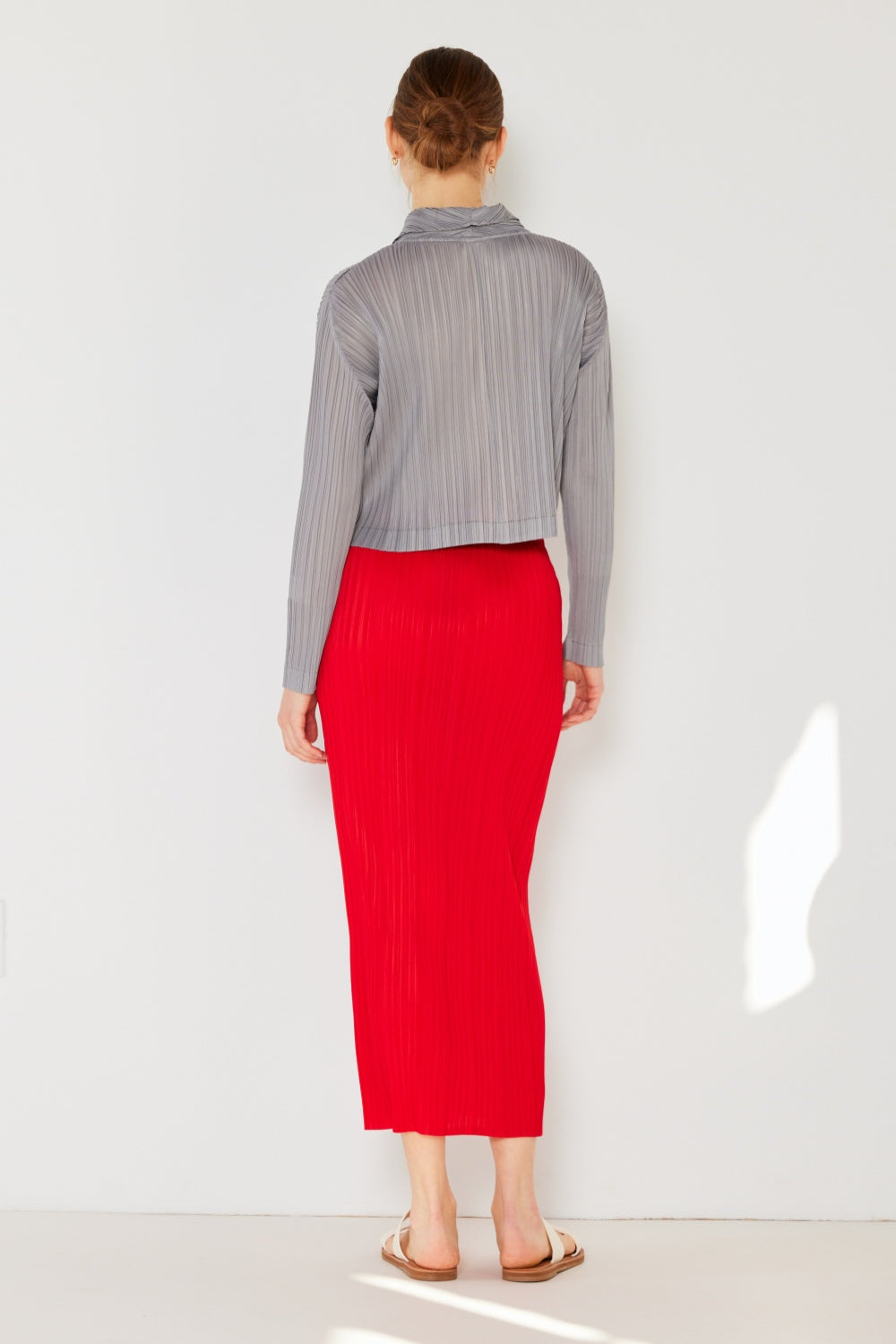 Marina West Swim Pleated Midi Pencil Skirt - Elegant & Versatile Fashion