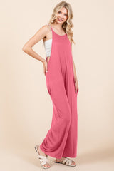 Trendy Culture Code Sleeveless Wide Leg Jumpsuit with Pockets - Perfect for Any Occasion
