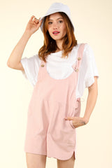 Trendy Adjustable Waist Suspender Overalls with Pockets - VERY J