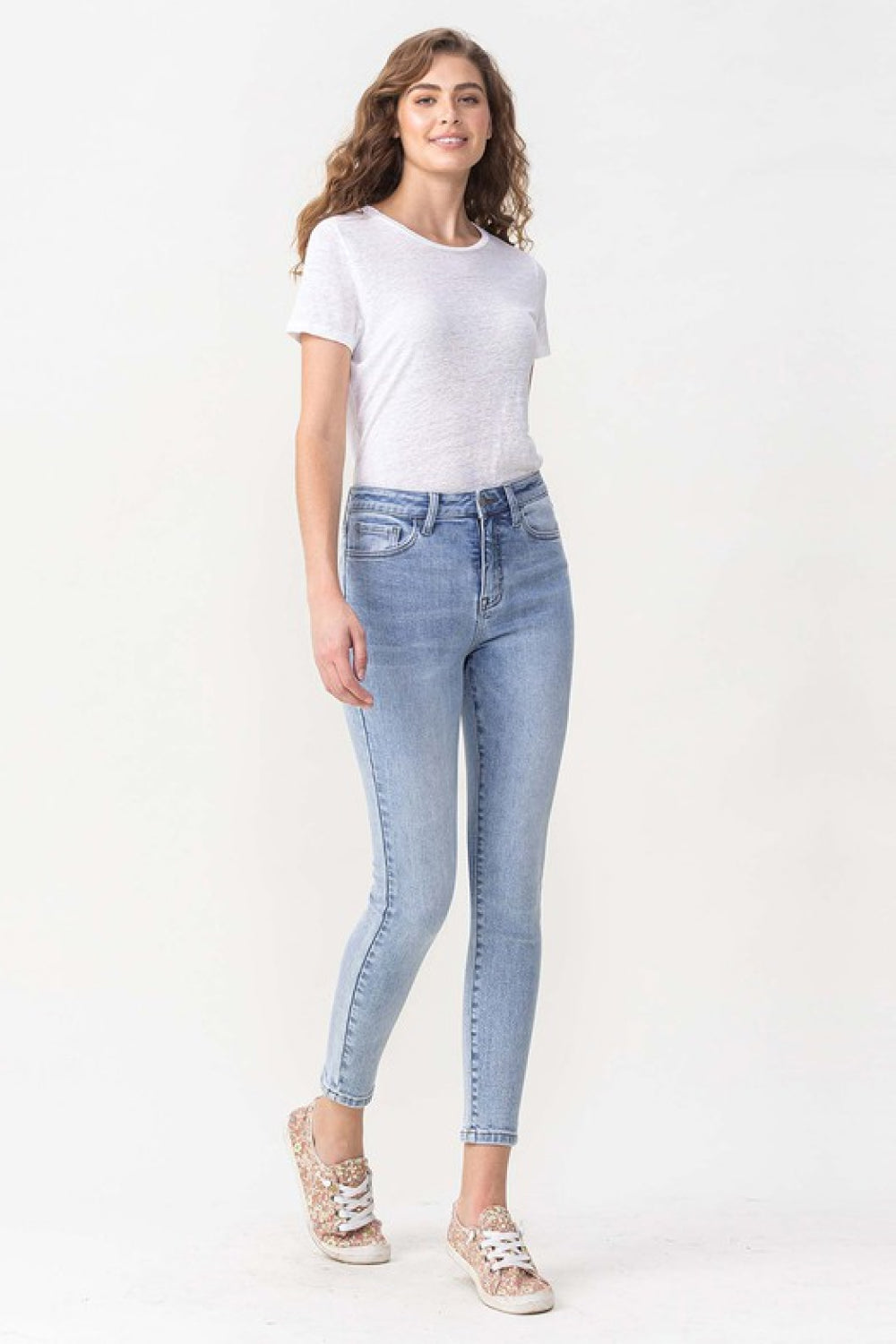 Lovervet High Rise Crop Skinny Jeans - Full Size Range for Modern Women