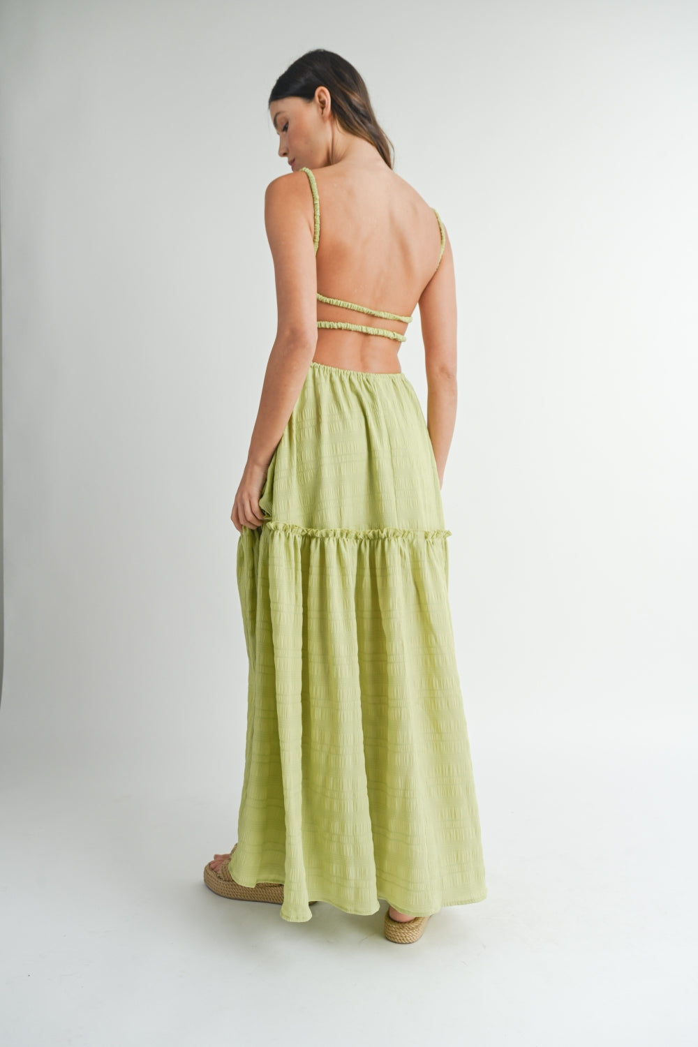 MABLE Cutout Waist Backless Maxi Dress - Bold & Elegant Evening Wear